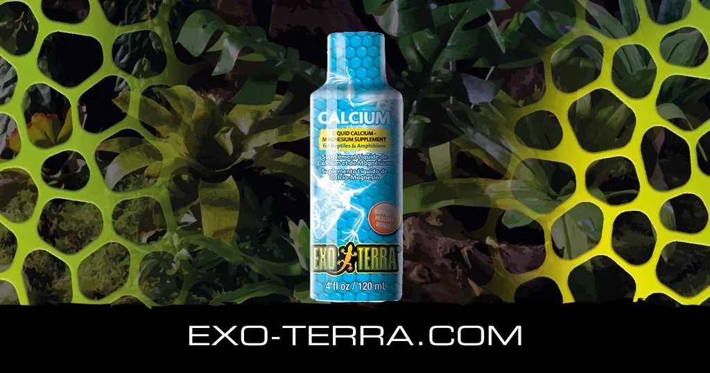 EXO TERRA Liquid Calcium 120ml อาหารเสริมแคลเซียมชนิดน้ำจากแบรนด์ชั้นนำระดับโลก สำหรับสัตว์เลื้อยคลาน เสริมกระดูก ป้องกันโรค MBD พร้อมส่ง EXO TERRA Liquid Calcium 120ml อาหารเสริมแคลเซียมชนิดน้ำจากแบรนด์ชั้นนำระดับโลก สำหรับสัตว์เลื้อยคลาน เสริมกระดูก ป้องกันโรค MBD พร้อมส่ง