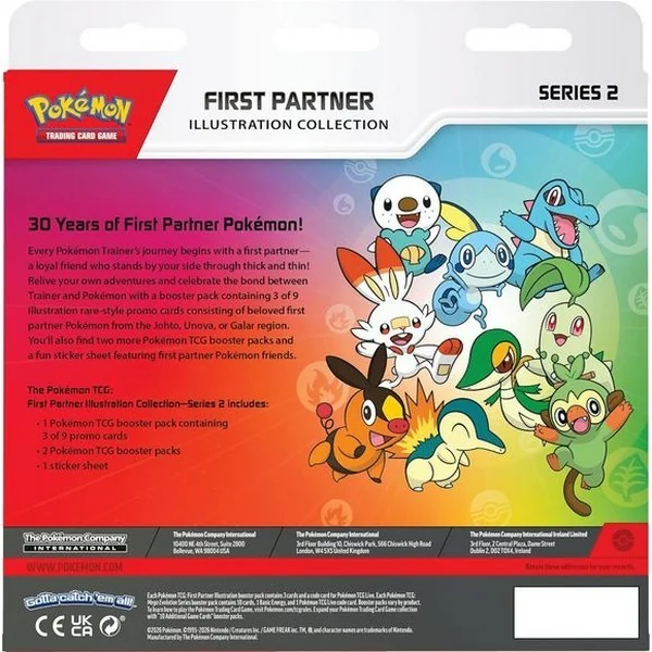 Pokemon ENG First Partner Illustration Collection Series 2 196214155978 (การ์ดโปเกมอน)