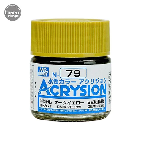Mr.Hobby MR.ACRYSION COLOR N-79 DARK YELLOW 4973028111729 (สี) Mr.Hobby MR.ACRYSION COLOR N-79 DARK YELLOW 4973028111729 (สี)