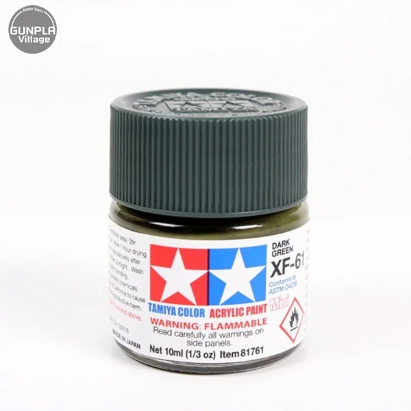 Tamiya 81761 Acrylic Mini XF-61 Dark Green 45035876 (สี) Tamiya 81761 Acrylic Mini XF-61 Dark Green 45035876 (สี)