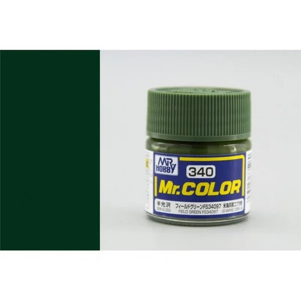 Mr.Hobby Mr.Color C340 Field Green FS34097 Semi-Gloss (10ml) 4973028735260 (สี) Mr.Hobby Mr.Color C340 Field Green FS34097 Semi-Gloss (10ml) 4973028735260 (สี)