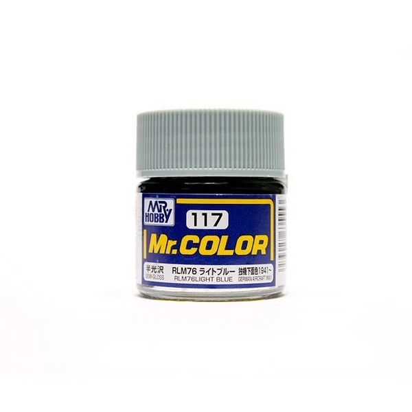 Mr.Hobby Mr.Color C117 RLM76 Light Blue Semi-Gloss (10ml) 4973028635553 (สี) Mr.Hobby Mr.Color C117 RLM76 Light Blue Semi-Gloss (10ml) 4973028635553 (สี)