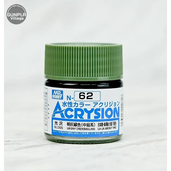 Mr.Hobby MR.ACRYSION COLOR N-62 IJN GRAY GREEN 4973028112818 (สี) Mr.Hobby MR.ACRYSION COLOR N-62 IJN GRAY GREEN 4973028112818 (สี)