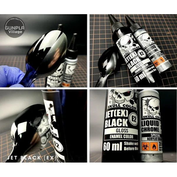 Skull Color 100.086 Jet Black 60 ml (Gloss) 8853100903861 (สี) Skull Color 100.086 Jet Black 60 ml (Gloss) 8853100903861 (สี)