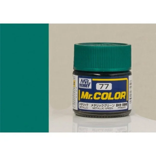 Mr.Hobby Mr.Color C77 Green Metallic Gloss (10ml) 4973028635348 (สี) Mr.Hobby Mr.Color C77 Green Metallic Gloss (10ml) 4973028635348 (สี)