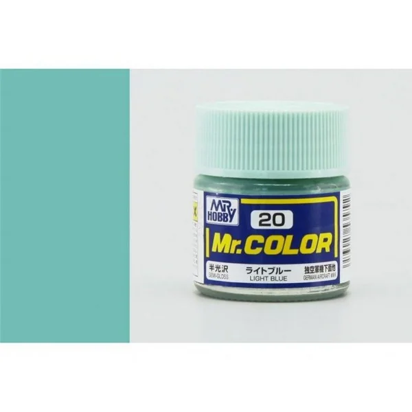 Mr.Hobby Mr.Color C20 Light Blue Semi-Gloss (10ml) 4973028535792 (สี) Mr.Hobby Mr.Color C20 Light Blue Semi-Gloss (10ml) 4973028535792 (สี)