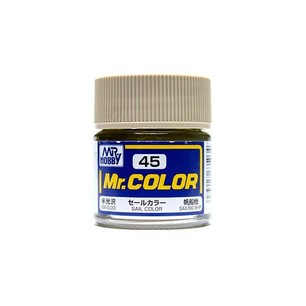 Mr.Hobby Mr.Color C45 Sail Color Semi-Gloss (10ml) 4973028635034 (สี) Mr.Hobby Mr.Color C45 Sail Color Semi-Gloss (10ml) 4973028635034 (สี)