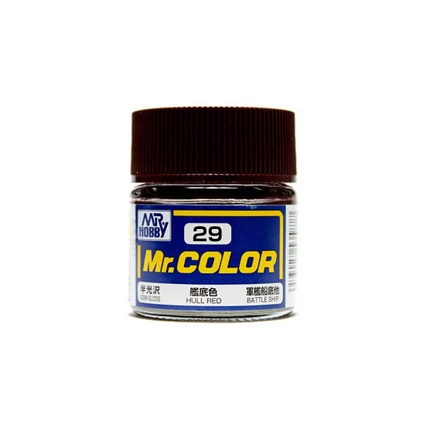 Mr.Hobby Mr.Color C29 Hull Red Semi-Gloss (10ml) 4973028535877 (สี) Mr.Hobby Mr.Color C29 Hull Red Semi-Gloss (10ml) 4973028535877 (สี)