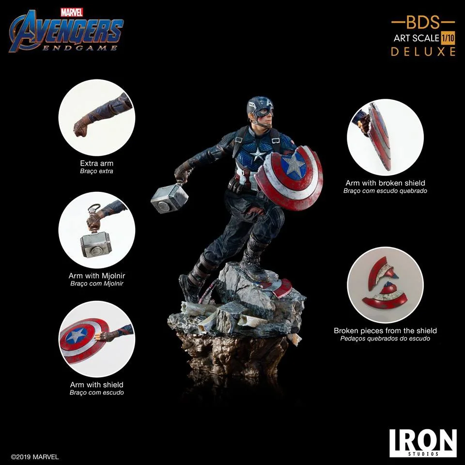 Iron Studios - Captain America: Avengers Endgame BDS 1/10Scale (Deluxe) 606529899622 (Statue) Iron Studios - Captain America: Avengers Endgame BDS 1/10Scale (Deluxe) 606529899622 (Statue)