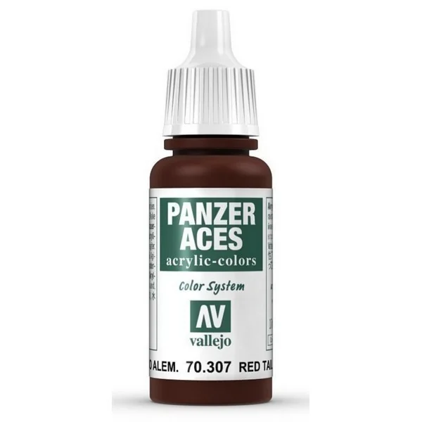 Vallejo Panzer Aces 70.307 German Red Tail Light 17 ml 8429551703079 (สี) Vallejo Panzer Aces 70.307 German Red Tail Light 17 ml 8429551703079 (สี)