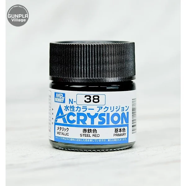 Mr.Hobby MR.ACRYSION COLOR N-38 STEEL RED 4973028112788 (สี) Mr.Hobby MR.ACRYSION COLOR N-38 STEEL RED 4973028112788 (สี)