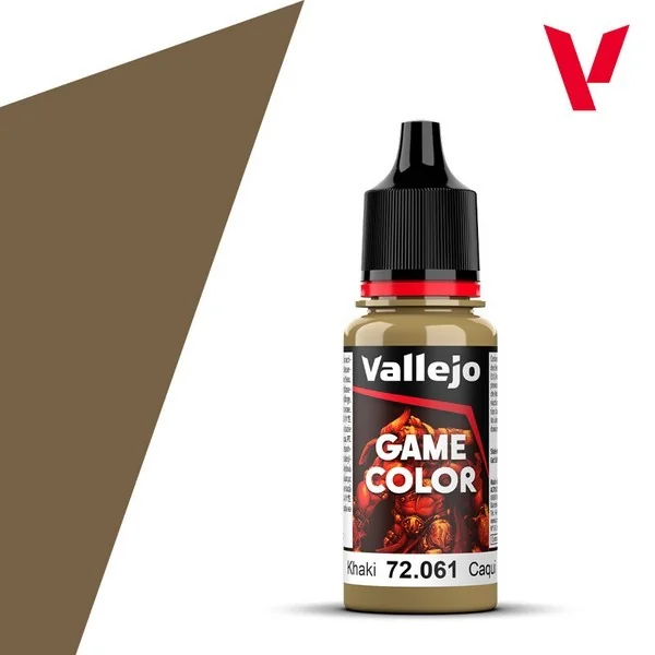 Vallejo Game Color 72.061 Khaki 18 ml 8429551720618 (สี) Vallejo Game Color 72.061 Khaki 18 ml 8429551720618 (สี)
