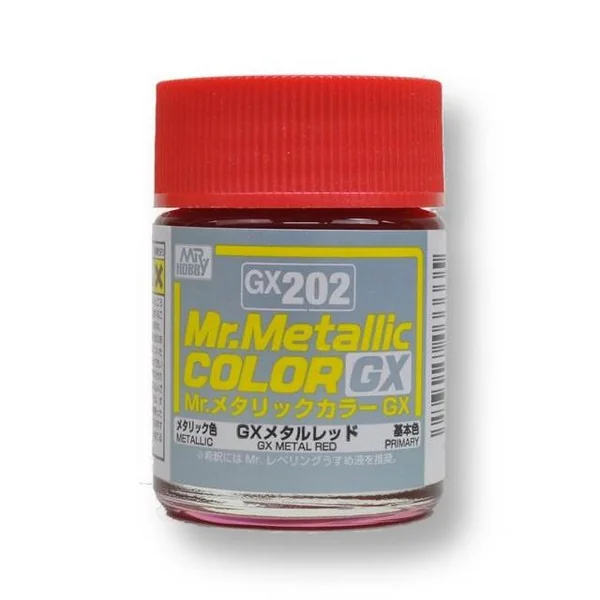 Mr.Hobby Mr.Metallic Color GX202 Metal Red 4973028033335 (สี) Mr.Hobby Mr.Metallic Color GX202 Metal Red 4973028033335 (สี)