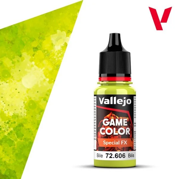 Vallejo Game Color Special FX 72.606 Bile 18 ml 8429551726061 (สี) Vallejo Game Color Special FX 72.606 Bile 18 ml 8429551726061 (สี)