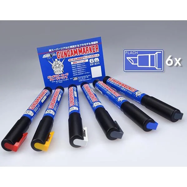 Mr.Hobby Gundam Marker Set GMS-109 (Seed) 4973028519174 4973028505641 (ปากกา) Mr.Hobby Gundam Marker Set GMS-109 (Seed) 4973028519174 4973028505641 (ปากกา)