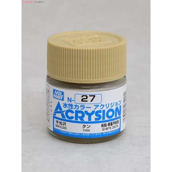 Mr.Hobby MR.ACRYSION COLOR N-27 TAN 4973028034189 (สี)