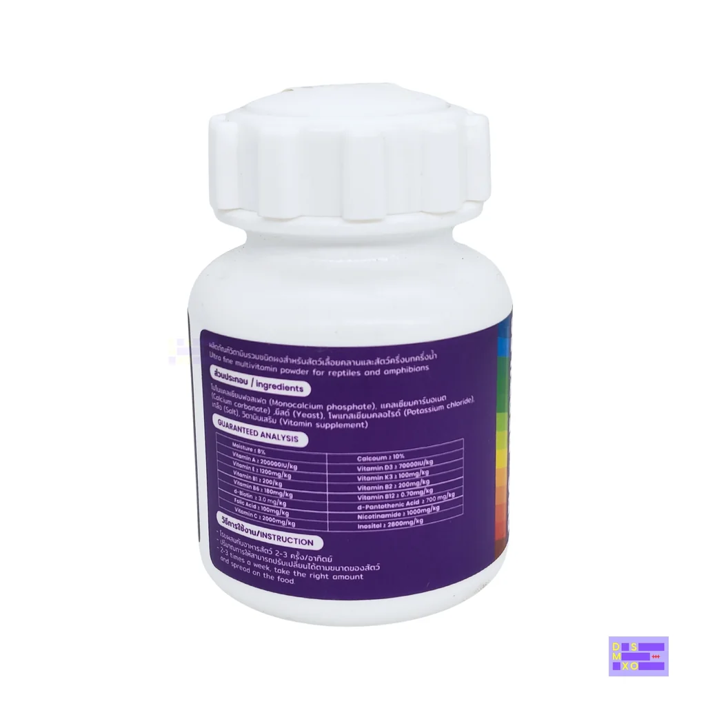 PRO-REPTILES Multivitamin 90g วิตามินรวม สำหรับสัตว์เลื้อยคลาน สัตว์ครึ่งบกครึ่งครึ่งน้ำ PRO-REPTILES Multivitamin 90g วิตามินรวม สำหรับสัตว์เลื้อยคลาน สัตว์ครึ่งบกครึ่งครึ่งน้ำ
