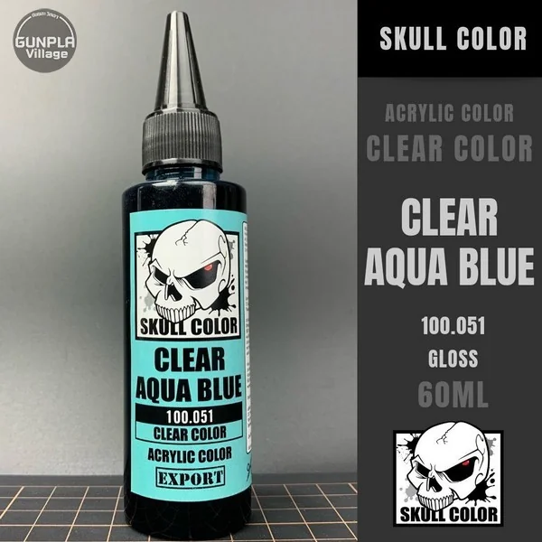 Skull Color 100.051 Clear Aqua Blue 60 ml (Clear Color) 8853100903519 (สี) Skull Color 100.051 Clear Aqua Blue 60 ml (Clear Color) 8853100903519 (สี)