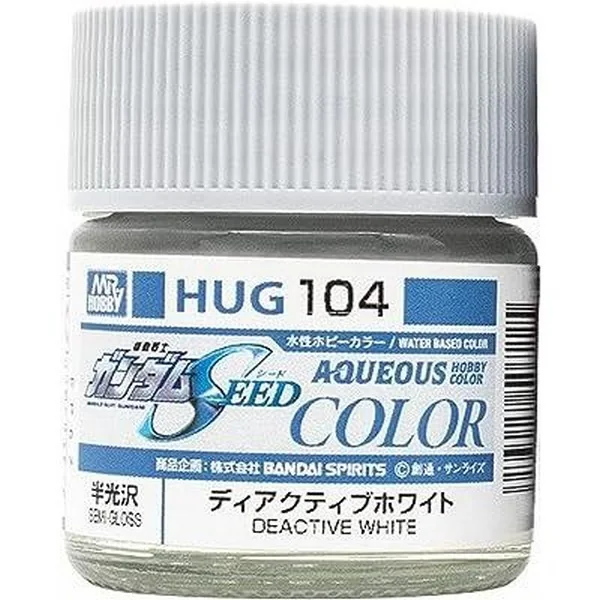 Mr.Hobby Aqueous Gundam Color HUG104 SEED Deactive White 10ml 4973028507225 (สี) Mr.Hobby Aqueous Gundam Color HUG104 SEED Deactive White 10ml 4973028507225 (สี)