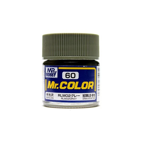 Mr.Hobby Mr.Color C60 RLM02 Gray Semi-Gloss (10ml) 4973028635171 (สี) Mr.Hobby Mr.Color C60 RLM02 Gray Semi-Gloss (10ml) 4973028635171 (สี)