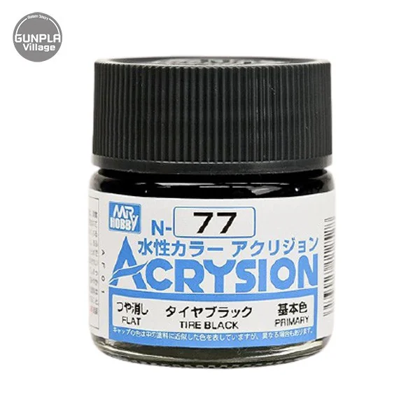 Mr.Hobby MR.ACRYSION COLOR N-77 TIRE BLACK 4973028112528 (สี) Mr.Hobby MR.ACRYSION COLOR N-77 TIRE BLACK 4973028112528 (สี)