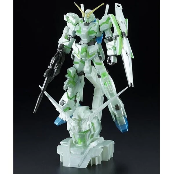 Bandai HG Unicorn Gundam (Destory Mode) + Head Display Base The Final Battle Ver 4549660112396 (Plastic Model)