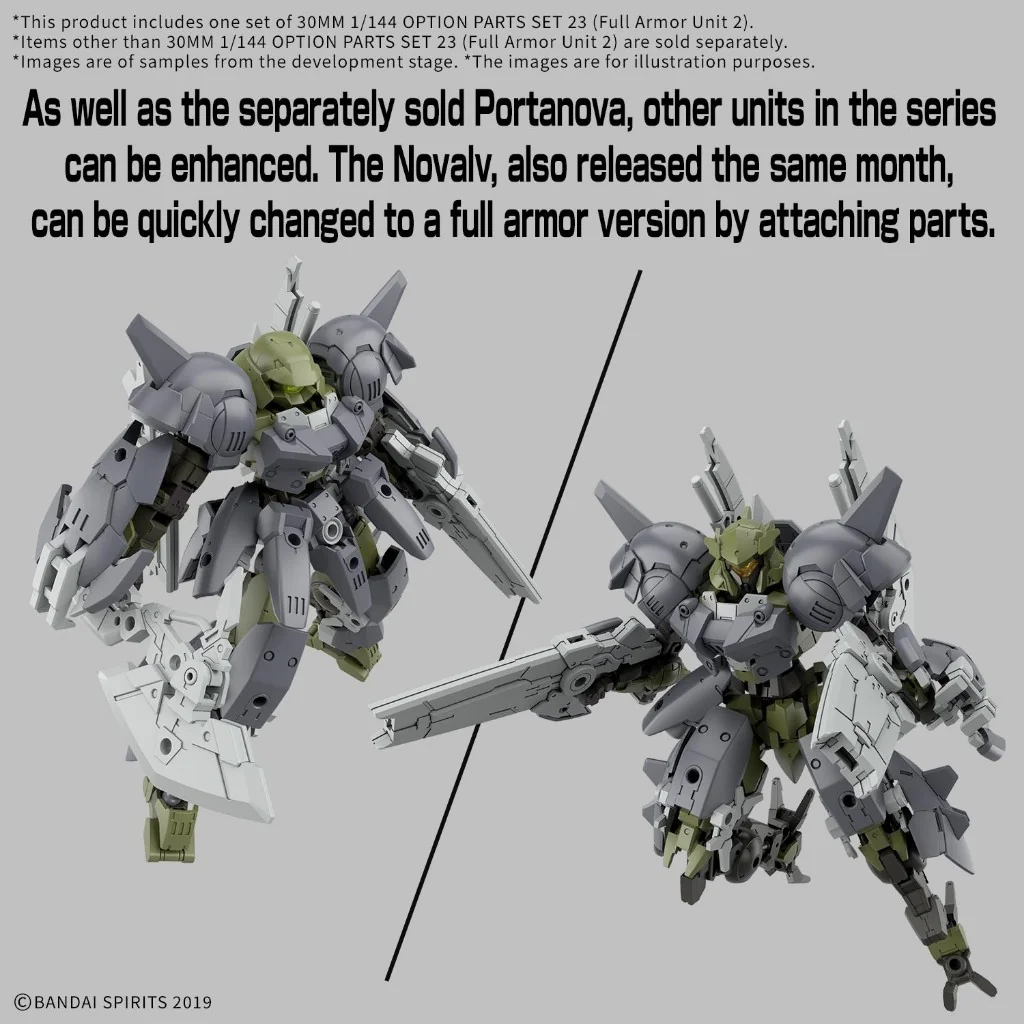 Bandai 30MM Option Parts Set 23 (Full Armor Unit 2) 4573102725493 (Plastic Model) Bandai 30MM Option Parts Set 23 (Full Armor Unit 2) 4573102725493 (Plastic Model)