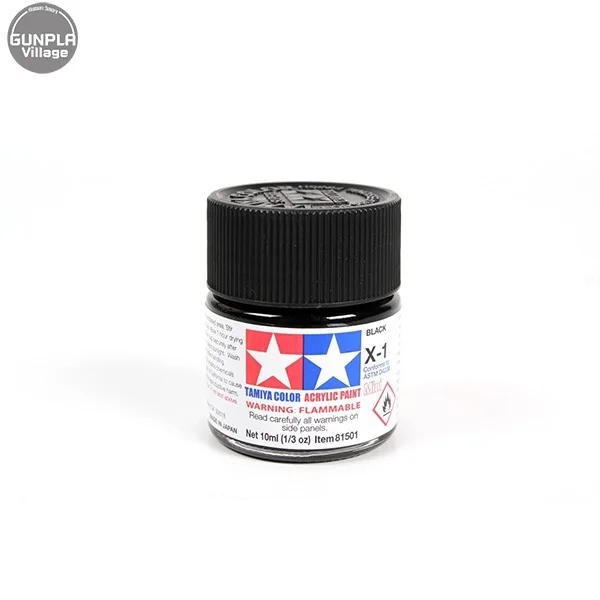 Tamiya 81501 Acrylic Mini X-1 Black 45032707 4950344068913 (สี) Tamiya 81501 Acrylic Mini X-1 Black 45032707 4950344068913 (สี)