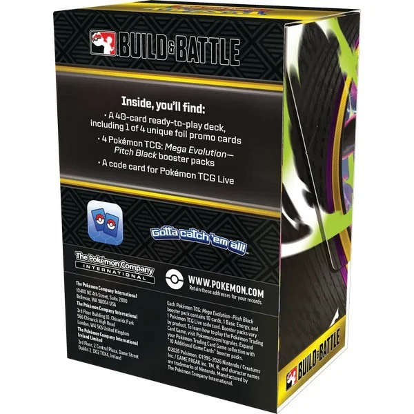 Pokemon ENG Mega Evolution Pitch Black Build & Battle Box 196214157453 (การ์ดโปเกมอน) Pokemon ENG Mega Evolution Pitch Black Build & Battle Box 196214157453 (การ์ดโปเกมอน)
