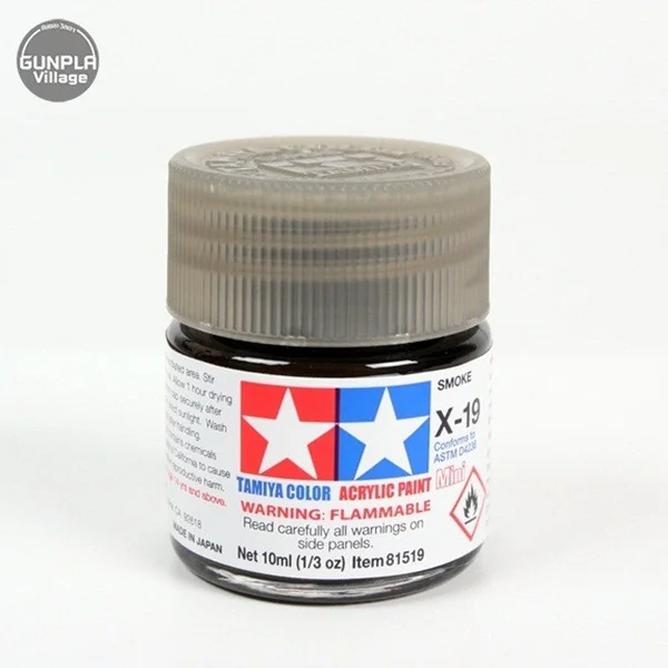 Tamiya 81519 Acrylic Mini X-19 Smoke 45032882 (สี) Tamiya 81519 Acrylic Mini X-19 Smoke 45032882 (สี)