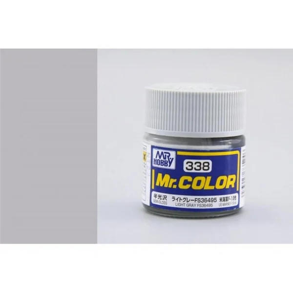 Mr.Hobby Mr.Color C338 Light Gray FS36495 Semi-Gloss (10ml) 4973028735246 (สี) Mr.Hobby Mr.Color C338 Light Gray FS36495 Semi-Gloss (10ml) 4973028735246 (สี)