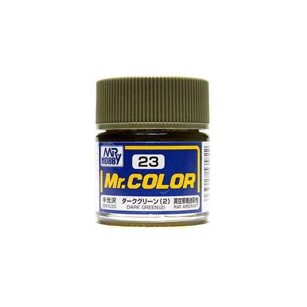 Mr.Hobby Mr.Color C23 Dark Green (2) Semi-Gloss (10ml) 4973028535822 (สี) Mr.Hobby Mr.Color C23 Dark Green (2) Semi-Gloss (10ml) 4973028535822 (สี)