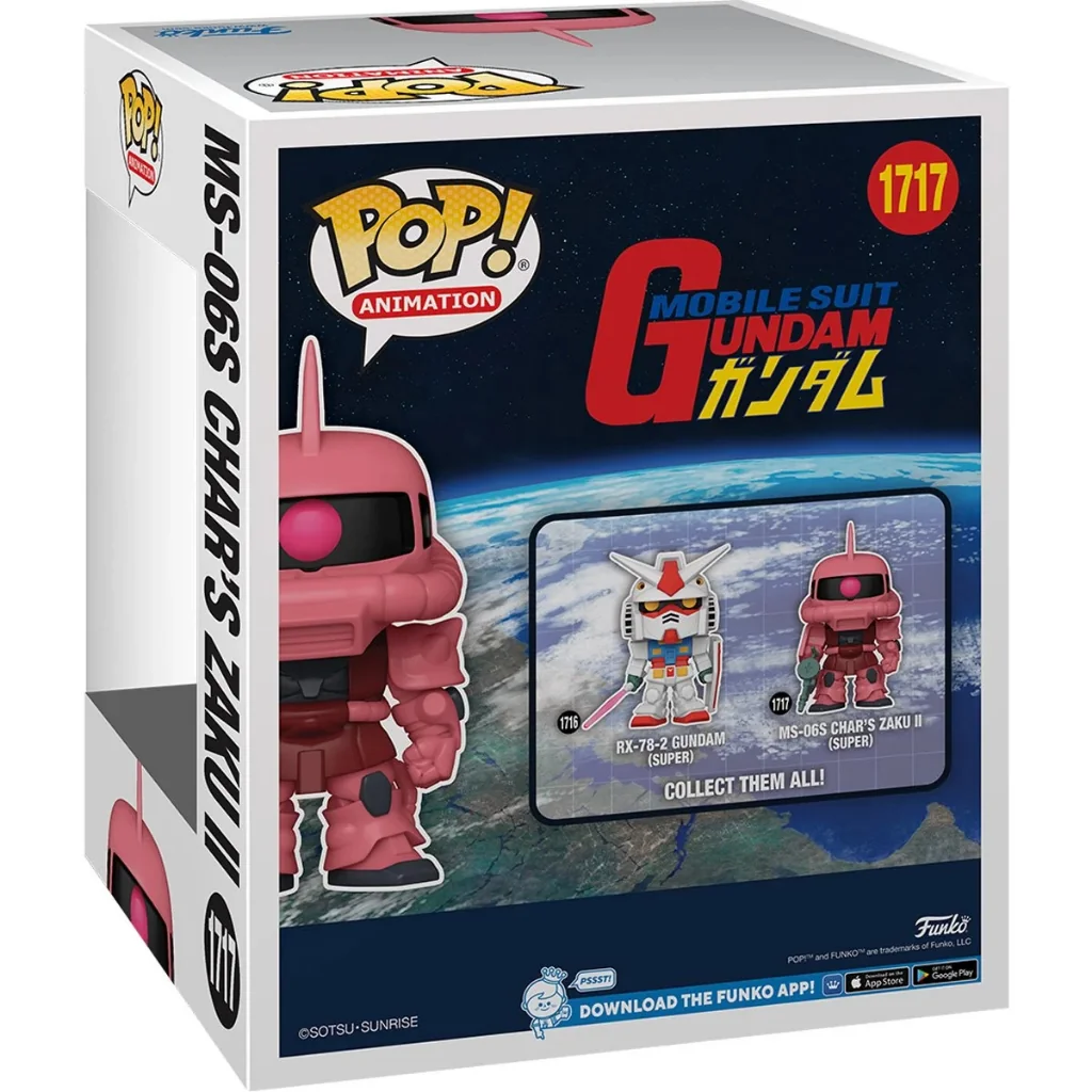 Funko POP! Super 6" MS-06S Char’s Zaku II (1717) 889698829847 (Vinyl Figure)