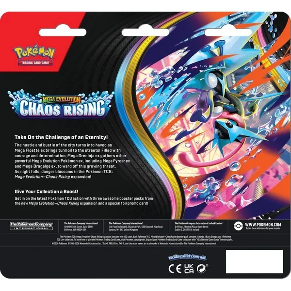 Pokemon ENG Mega Evolution Chaos Rising 3 Pack Blister Charmeleon 196214154155 (การ์ดโปเกมอน) Pokemon ENG Mega Evolution Chaos Rising 3 Pack Blister Charmeleon 196214154155 (การ์ดโปเกมอน)