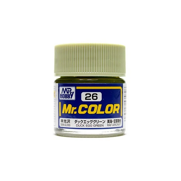 Mr.Hobby Mr.Color C26 Duck Egg Green Semi-Gloss (10ml) 4973028535846 (สี) Mr.Hobby Mr.Color C26 Duck Egg Green Semi-Gloss (10ml) 4973028535846 (สี)