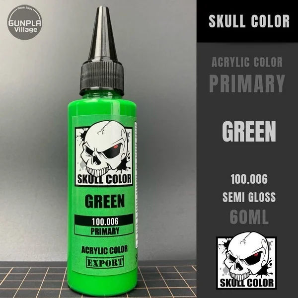 Skull Color 100.006 Green 60 ml (Primary) 8853100903069 (สี) Skull Color 100.006 Green 60 ml (Primary) 8853100903069 (สี)