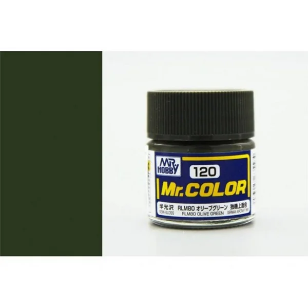 Mr.Hobby Mr.Color C120 RLM80 Olive Green Semi-Gloss (10ml) 4973028635584 (สี)