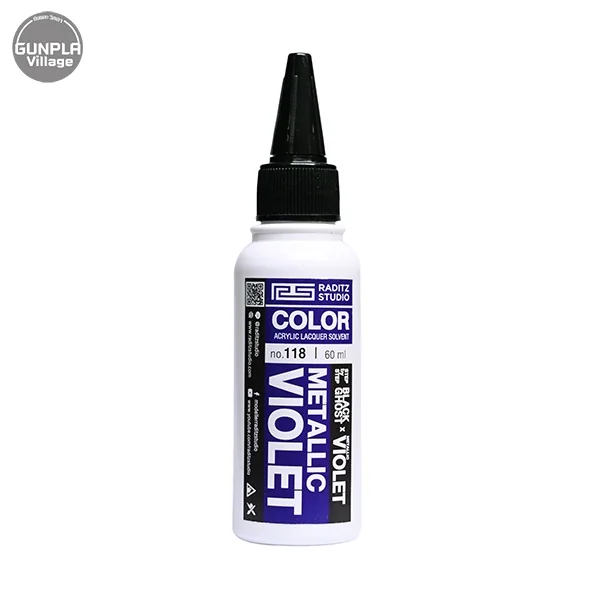 Raditz Studio RS 118S Metallic Violet 60 ml (General Effect) 8858878601188 (สี) Raditz Studio RS 118S Metallic Violet 60 ml (General Effect) 8858878601188 (สี)