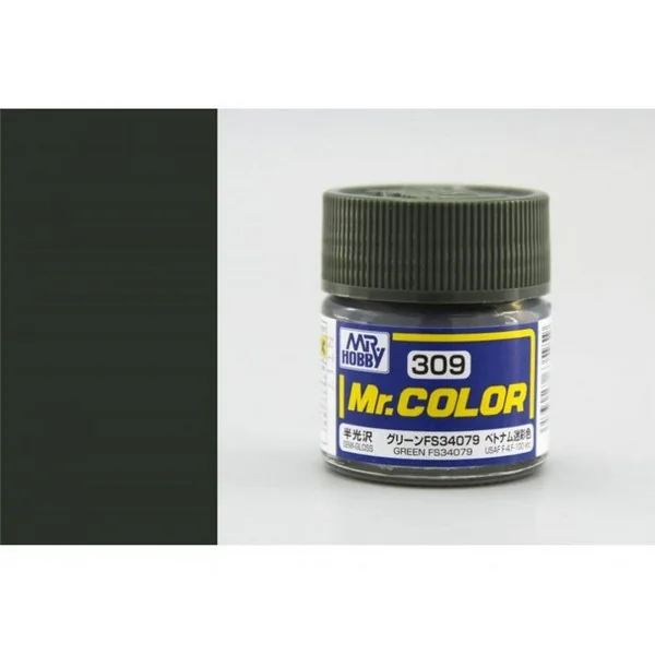 Mr.Hobby Mr.Color C309 Green FS34079 Semi-Gloss (10ml) 4973028635959 (สี) Mr.Hobby Mr.Color C309 Green FS34079 Semi-Gloss (10ml) 4973028635959 (สี)