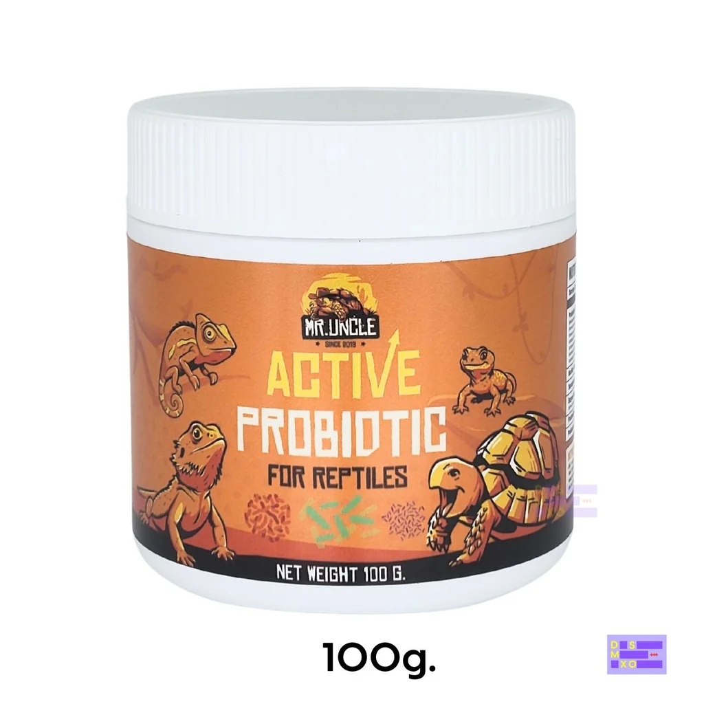 MR. UNCLE Active Probiotic 100g แอคทีฟโพรไบโอติก สำหรับสัตว์เลื้อยคลาน ฟื้นฟูร่างกาย ปรับสมดุลลำไส้ MR. UNCLE Active Probiotic 100g แอคทีฟโพรไบโอติก สำหรับสัตว์เลื้อยคลาน ฟื้นฟูร่างกาย ปรับสมดุลลำไส้