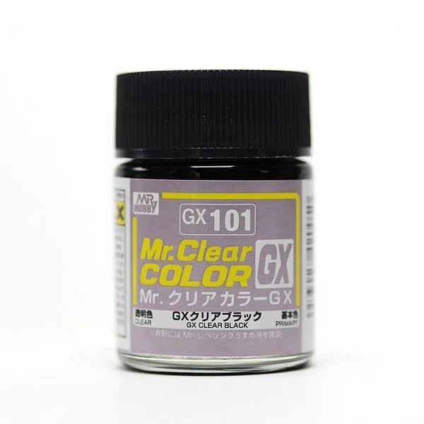 Mr.Hobby MR.CLEAR COLOR GX101 Clear Black 4973028420050 (สี) Mr.Hobby MR.CLEAR COLOR GX101 Clear Black 4973028420050 (สี)