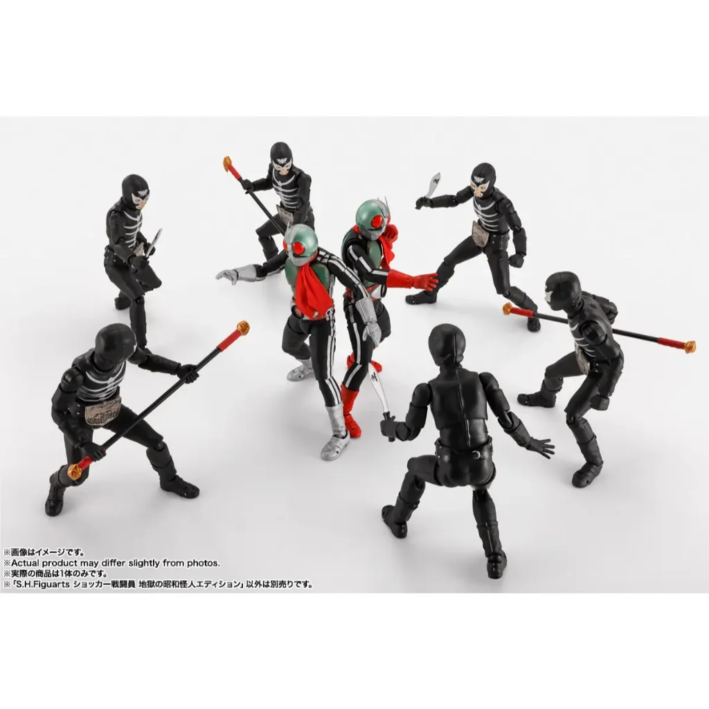 [Pre Order 12/2569] Bandai S.H.Figuarts Shocker Combatman Evil Showa Kaijin Edition 4573102688071 (Action Figure)