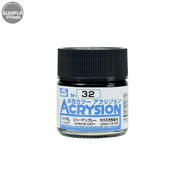 Mr.Hobby MR.ACRYSION COLOR N-32 GERMAN GRAY 4973028111682 (สี) Mr.Hobby MR.ACRYSION COLOR N-32 GERMAN GRAY 4973028111682 (สี)