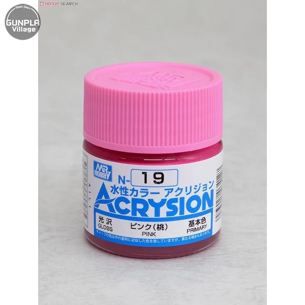 Mr.Hobby MR.ACRYSION COLOR N-19 PINK 4973028034127 (สี) Mr.Hobby MR.ACRYSION COLOR N-19 PINK 4973028034127 (สี)