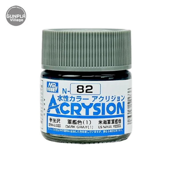 Mr.Hobby MR.ACRYSION COLOR N-82 DARK GRAY (1) 4973028111736 (สี) Mr.Hobby MR.ACRYSION COLOR N-82 DARK GRAY (1) 4973028111736 (สี)