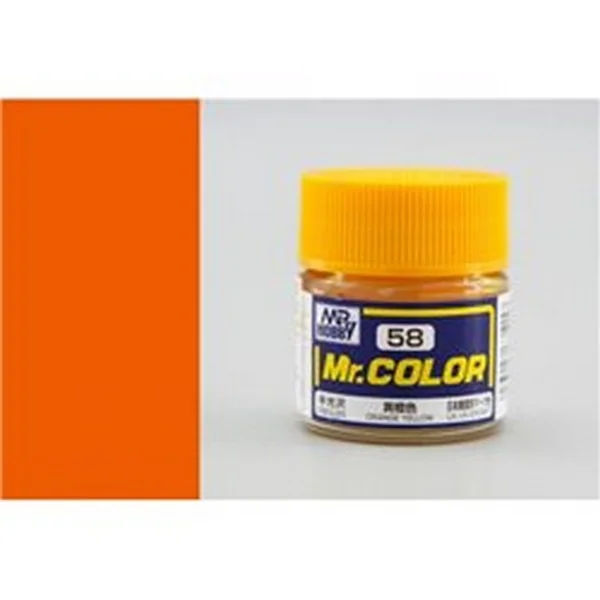 Mr.Hobby Mr.Color C58 Orange Yellow Semi-Gloss (10ml) 4973028635157 (สี) Mr.Hobby Mr.Color C58 Orange Yellow Semi-Gloss (10ml) 4973028635157 (สี)