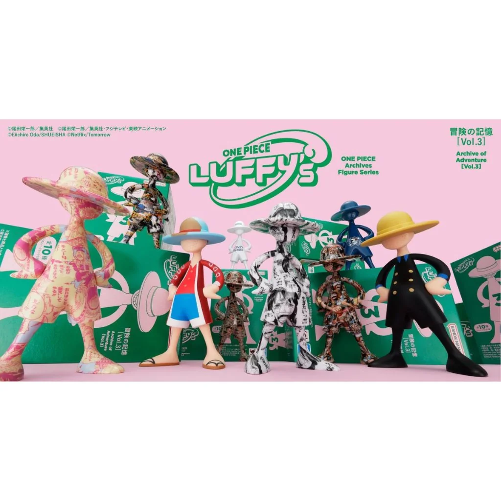 [Pre Order 08/2569] Bandai (สุ่ม 1/จาก 10 แบบ) One Piece Luffy's Archive of Adventure Vol.3 4573102698285 (Figure)