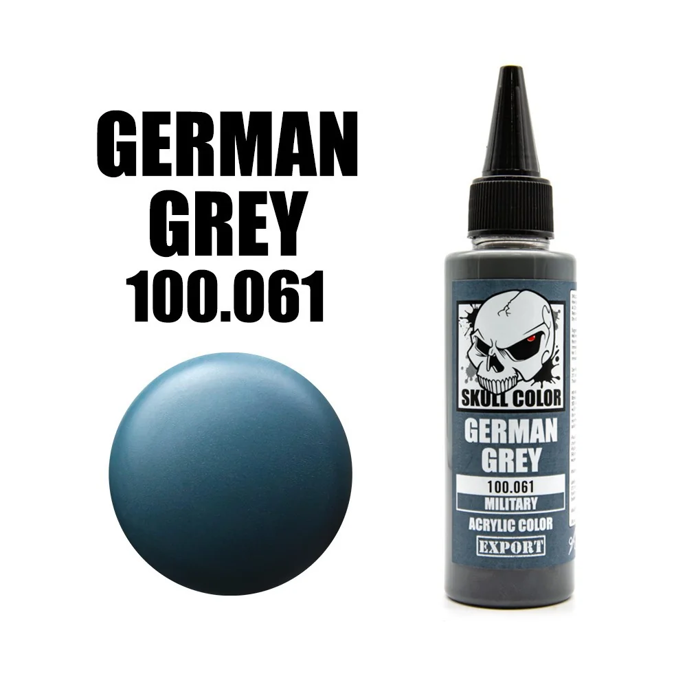 Skull Color 100.061 German Grey 60 ml (Military) 8853100903618 (สี) Skull Color 100.061 German Grey 60 ml (Military) 8853100903618 (สี)