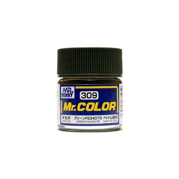 Mr.Hobby Mr.Color C309 Green FS34079 Semi-Gloss (10ml) 4973028635959 (สี) Mr.Hobby Mr.Color C309 Green FS34079 Semi-Gloss (10ml) 4973028635959 (สี)