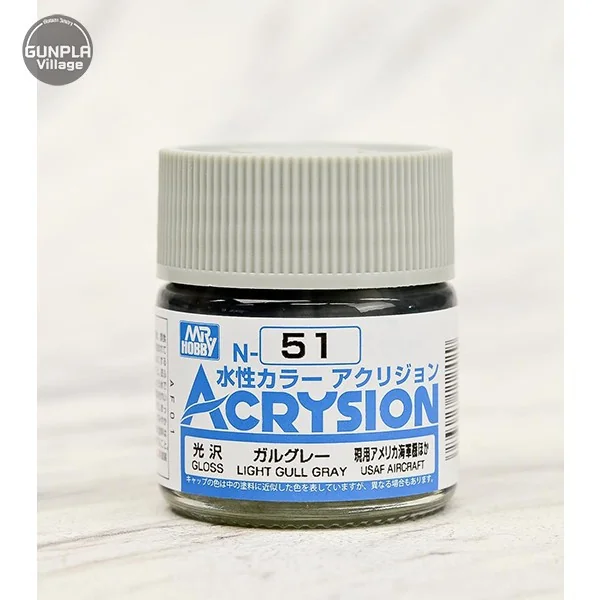 Mr.Hobby MR.ACRYSION COLOR N-51 LIGHT GULL GRAL 4973028112429 (สี)